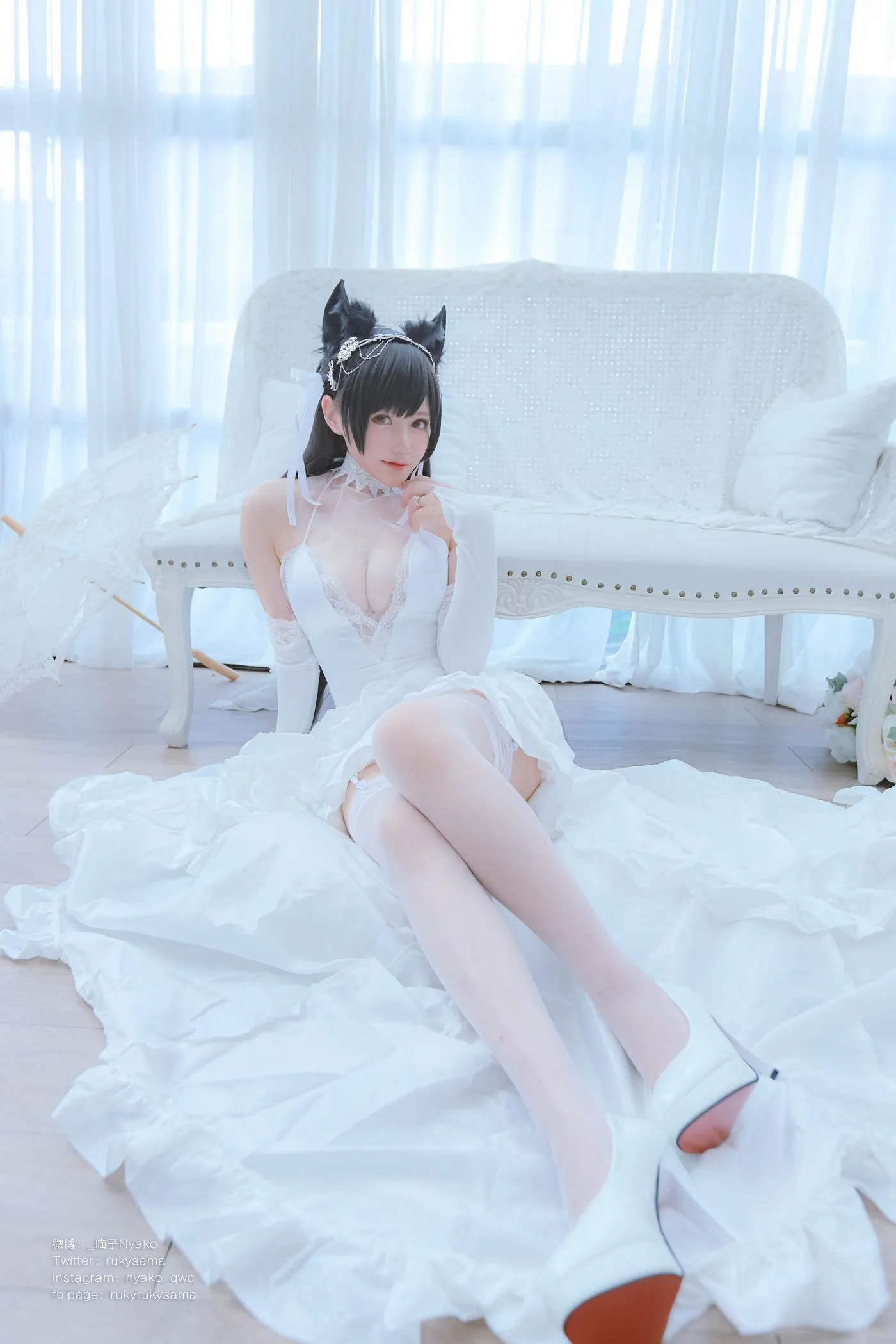 Nyako喵子 – NO.38 爱宕婚纱 [62P]插图7